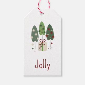 Étiquettes-cadeau Balise de cadeau Whimsical Botanical Holiday - Orn