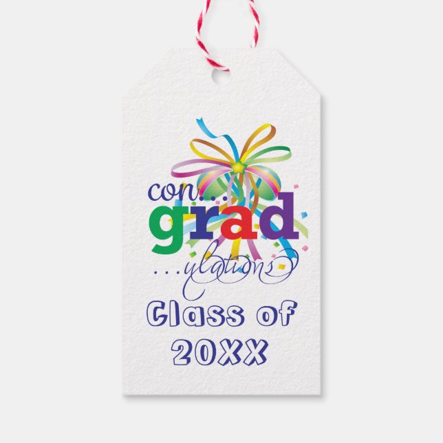 Étiquettes-cadeau Balise de cadeaux pour les diplômés (Dos)
