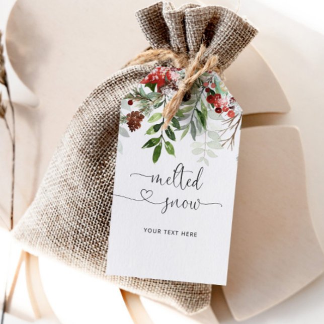 Étiquettes-cadeau Balise de faveur de la neige fondue (Créateur téléchargé)