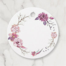 Balise de faveur florale ronde