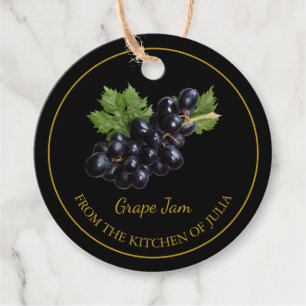 Étiquettes Cadeau Balise de hachage de confiture de raisin maison si