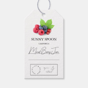 Étiquettes-cadeau Balise de hachage mixte Berry