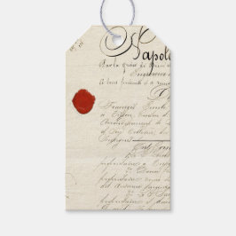 Étiquettes-cadeau Balise de journalisation de script romantique