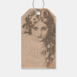 Étiquettes-cadeau Balise de journalisation de script romantique