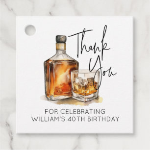 Étiquettes Cadeau Balise de Merci d'anniversaire personnalisable Whi