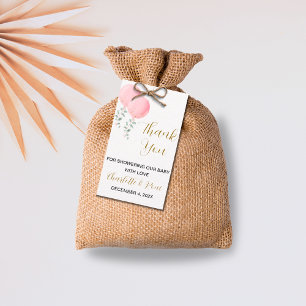 Étiquettes-cadeau Balise de Merci de Baby shower pour filles jumelle