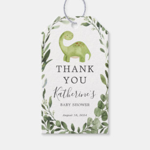 Étiquettes-cadeau Balise de préférence Baby shower Dinosaur