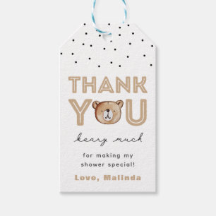 Étiquettes-cadeau Balise de préférence Baby shower d'ours Bear Fav