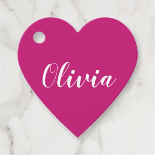 Étiquettes Cadeau Balise de préférence en forme de coeur