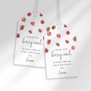 Étiquettes-cadeau Balise de préférence pour l'anniversaire Berry Swe