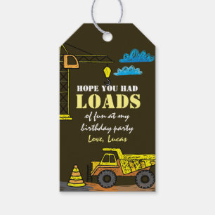 Étiquettes-cadeau Balise de préférence tirée main de construction