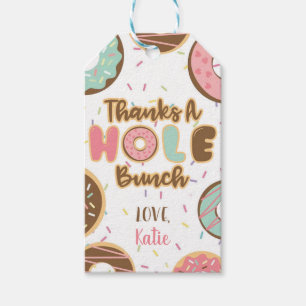 Étiquettes-cadeau Balise Donut Thanks a Hole Bunch Favor