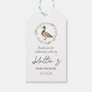 Étiquettes-cadeau Balise Duck Favor, Balise Mallard Favor,
