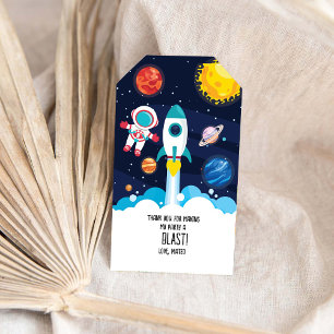 Étiquettes-cadeau Balise Favori anniversaire de l'astronaute