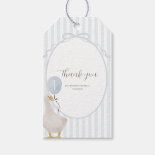 Étiquettes-cadeau Balise Favoriser Rectangle d'oie bête bleue