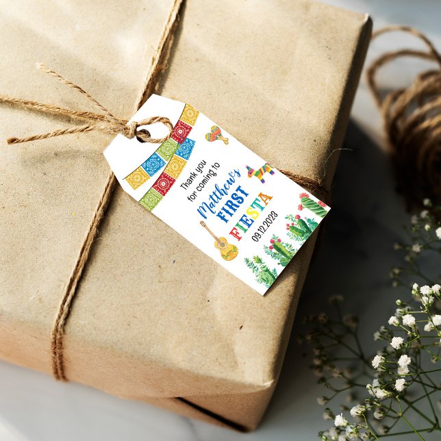 Étiquettes-cadeau Balise Fête d'anniversaire de la première fête Fav (Créateur téléchargé)