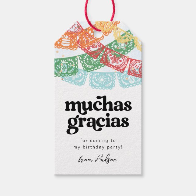 Étiquettes-cadeau Balise Fête d'anniversaire Favoriser (Devant)