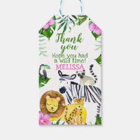 Balise Fille's Safari Birthday Favor
