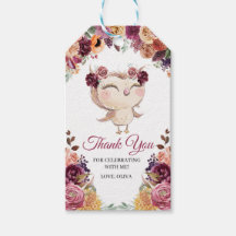 Balise Fleur Chouette Automne Merci Favoriser