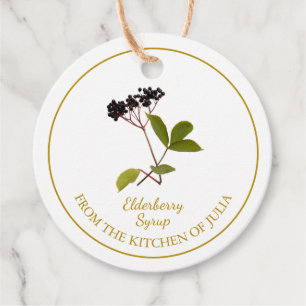 Étiquettes Cadeau Balise Hang pour sirop d'airelle simple fait maiso