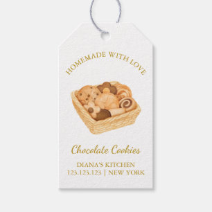 Étiquettes-cadeau Balise Hang simple de biscuits frais faits maison 