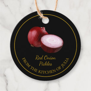 Étiquettes Cadeau Balise Hang simple Pickles Onion Rouge maison