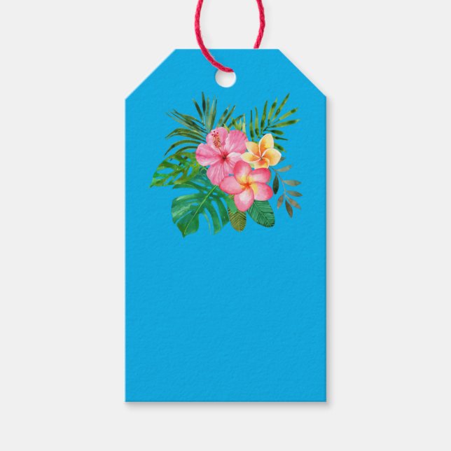 Étiquettes-cadeau Balise Hibiscus tropical (Devant)