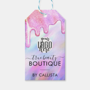 Étiquettes-cadeau Balise Holographique de la Parties scintillant Uni