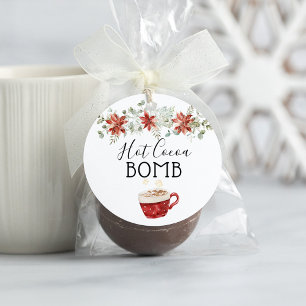 Étiquettes Cadeau Balise Indications des bombes au chocolat chaud