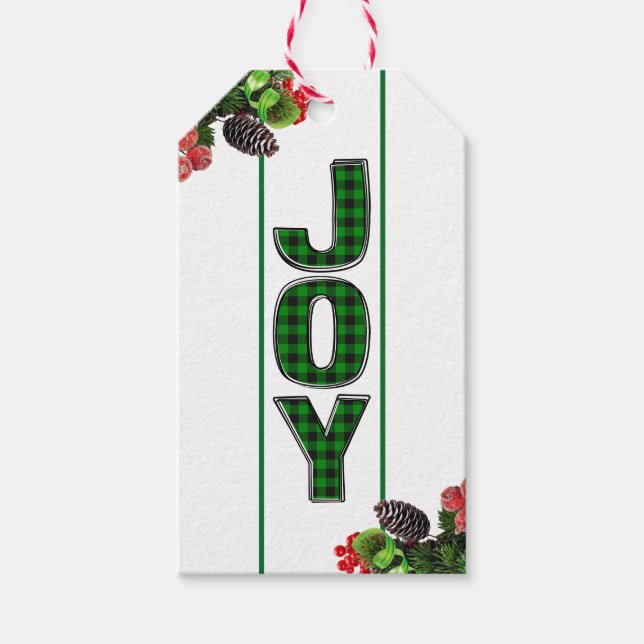 Étiquettes-cadeau Balise Joy of Giving (Devant)