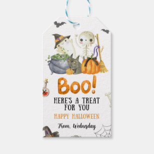 Étiquettes-cadeau Balise Joyeuse Halloween Treat Gift