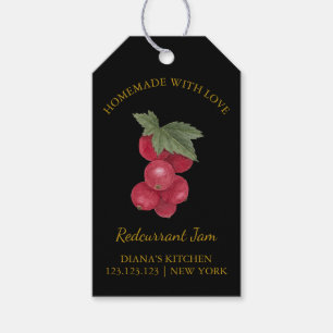 Étiquettes-cadeau Balise l Noir simple Jam Hang Jam confiture maison