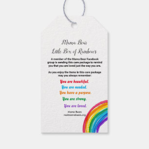 Étiquettes-cadeau Balise Little Box of Rainbows