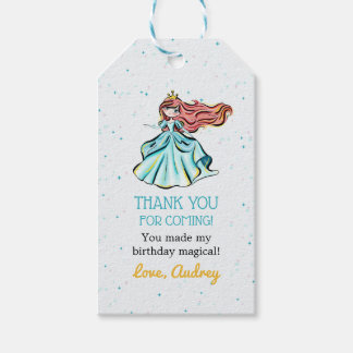 Étiquettes-cadeau Balise Magical Princess Fairytale Favor Merci
