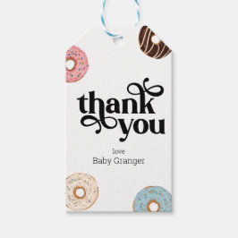 Étiquettes-cadeau Balise Merci personnalisé Donut Favoriser