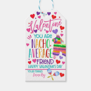Étiquettes-cadeau Balise Nacho Valentine Favor Moyenne