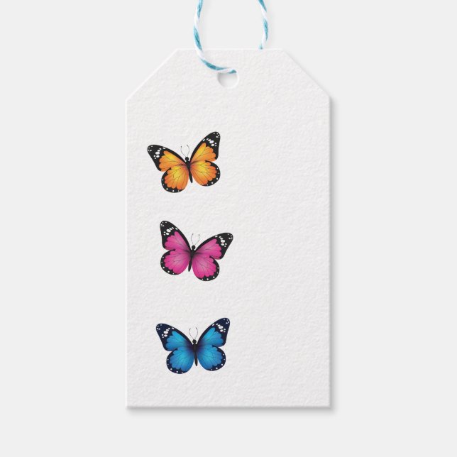 Étiquettes-cadeau Balise Papillon (Devant)