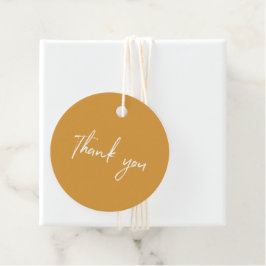 Étiquettes Cadeau Balise Paquet de Merci de petite entreprise jaune