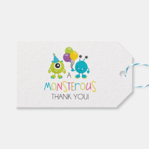 Étiquettes-cadeau Balise Petit Merci Monster