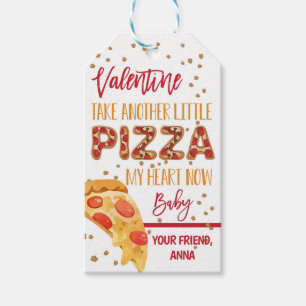 Étiquettes-cadeau Balise Pizza Valentine Great Catch Favor