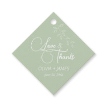 Balise Sage Green & Botanical Diamond Favoriser