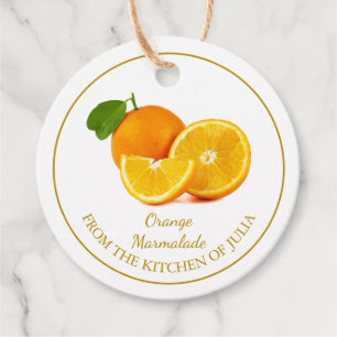 Étiquettes Cadeau Balise simple de hang de Marmalade orange maison