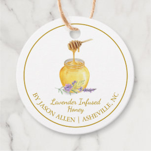 Étiquettes Cadeau Balise simple Lavande biologique infusée Hang de m