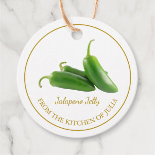 Étiquettes Cadeau Balise simple maison Jalapeno Jelly Hang
