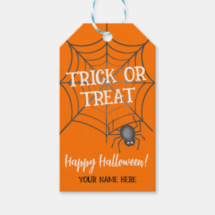 Étiquettes-cadeau Balise Trick ou Treat Favor