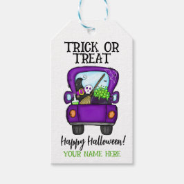Étiquettes-cadeau Balise Trick ou Treat Favor