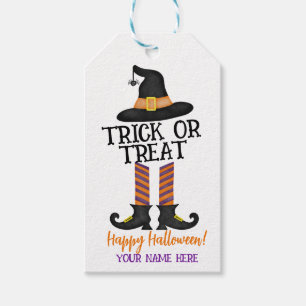 Étiquettes-cadeau Balise Trick ou Treat Favor