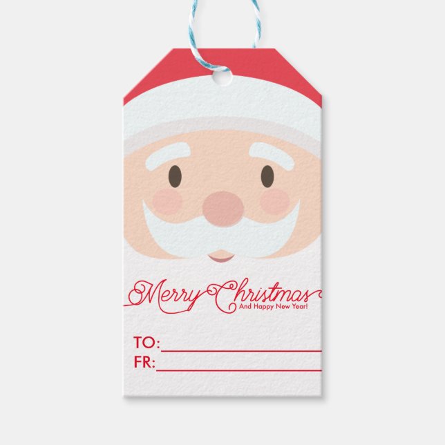 Étiquettes-cadeau Balise Xmas personnalisée (Devant)