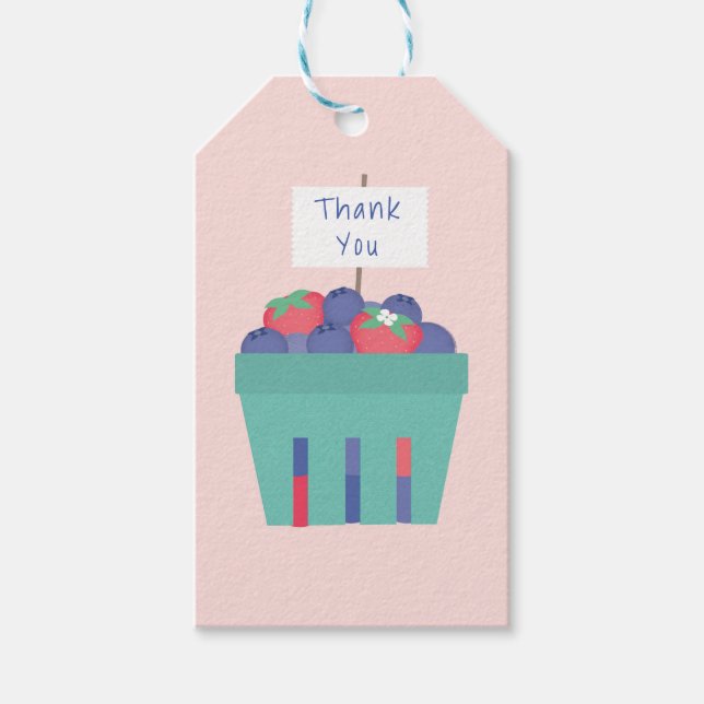 Étiquettes-cadeau Balises Berry Sweet Favor (Devant)