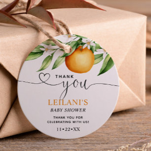 Étiquettes Cadeau Balises Cadeau Baby shower Little Cutie Merci
